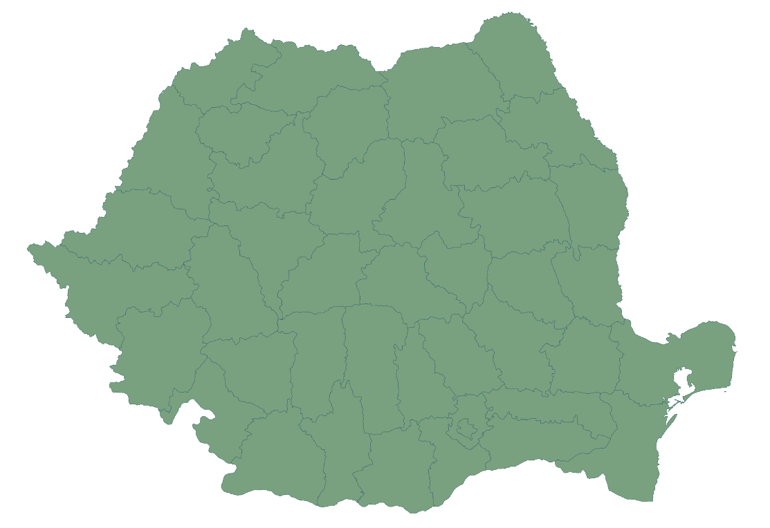 harta romania verde 2
